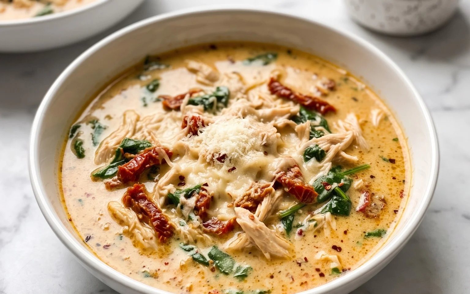 Soupe Poulet « Marry Me » Crémeuse : Recette Réconfortante
